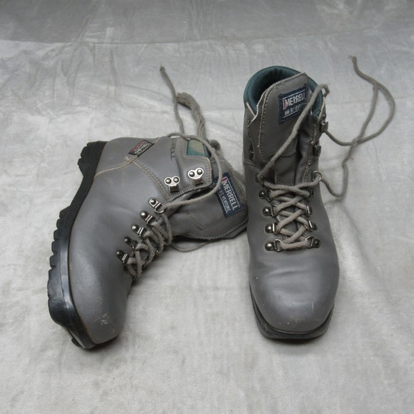 Merrell Women Ski Boots 8 Gray Cross‎ Country BC Venture Leather Insulated VTG main image 16